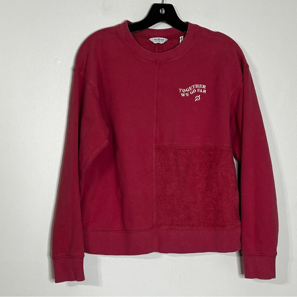 Peloton Patchwork Crew Pullover Top - image 2